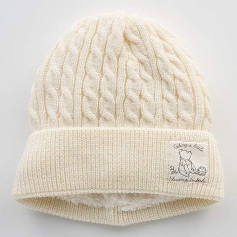 レディース　ニット帽（くまのプーさん）