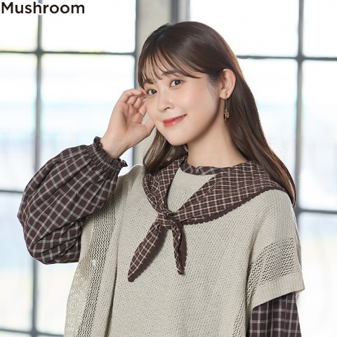 レディース　つけ襟（Mushroom）