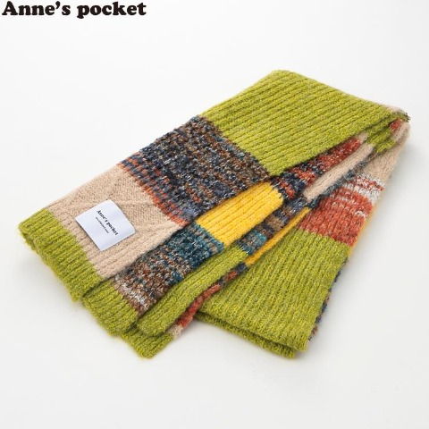 レディース　パッチワーク柄マフラー(Anne's Pocket )
