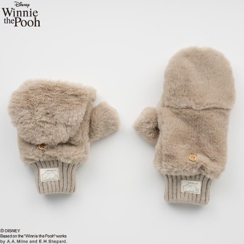 レディース　手袋（くまのプーさん）