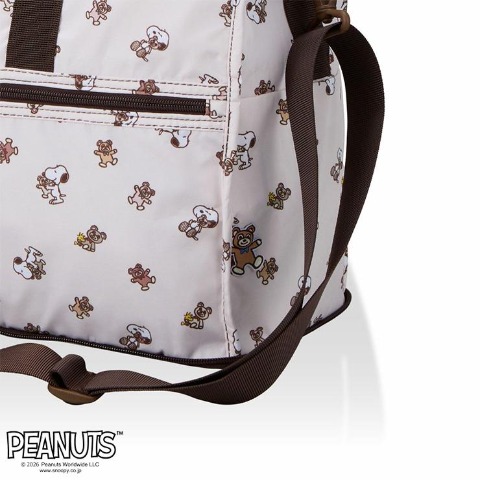 折り畳みボストンバッグ（PEANUTS）