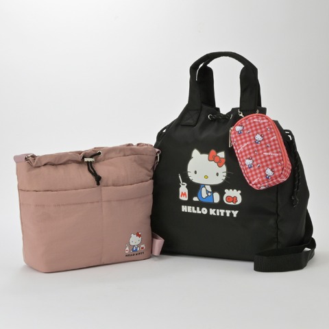 ハッピーバッグ　ショルダーバッグ+2WAYバッグ+ポーチ3点セット（ハローキティ）