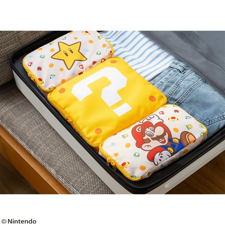 スーパーマリオ 収納ポーチセット（ハテナブロック） | シャンブル
