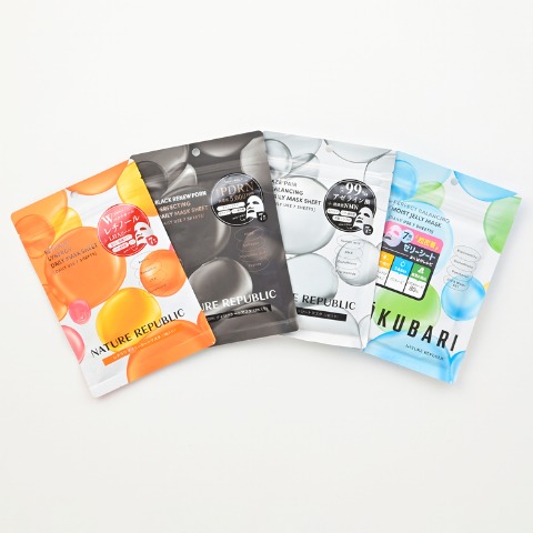 福袋　ネイチャーリパブリックシートマスク4個セット