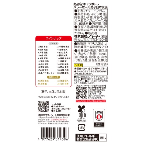 キャラポトレバレーボール男子日本代表