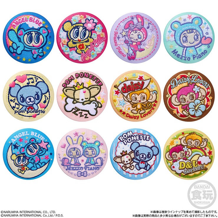 ナルミヤキャラクターズ 刺繍缶バッジビスケット（1BOX12個入り