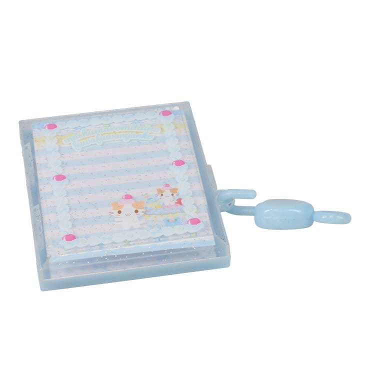 鍵付きケース＆メモセット（マシュマロみたいなふわふわにゃんこ