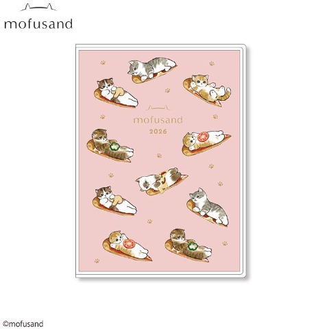A6手帳（ﾏﾝｽﾘ-mofusand/ﾋﾟｻﾞにゃん）