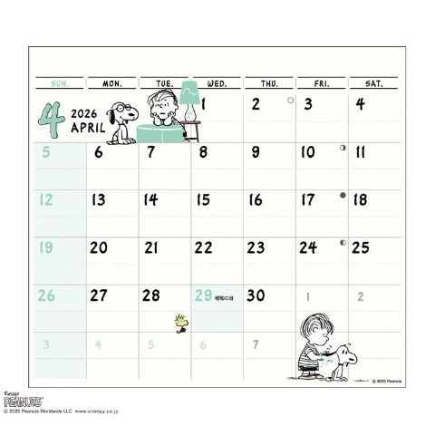ひょっこりｽｹｼﾞｭｰﾙ/PEANUTS