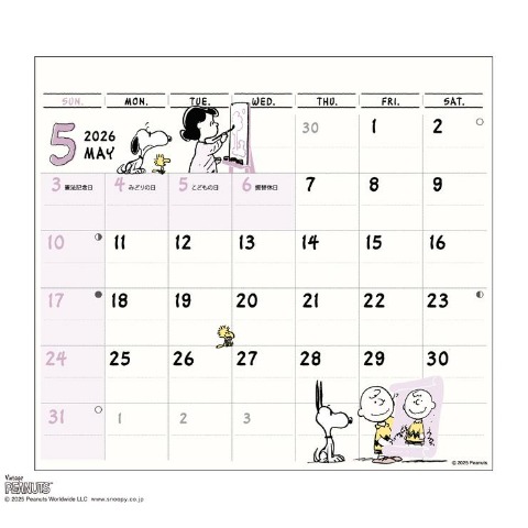 ひょっこりｽｹｼﾞｭｰﾙ/PEANUTS