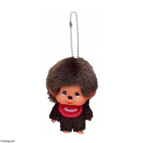 ぬいぐるみキーホルダー（モンチッチ）　顔でか男の子
