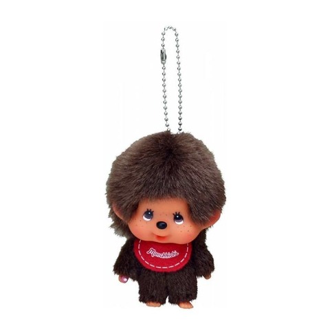 ぬいぐるみキーホルダー（モンチッチ）　顔でか男の子