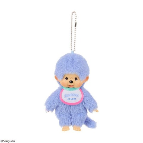 ぬいぐるみキーホルダー（モンチッチ）　ブルー