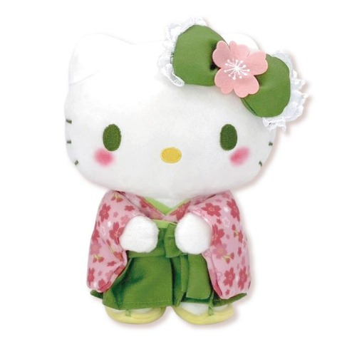 ぬいぐるみ（抹茶着物　キティ）