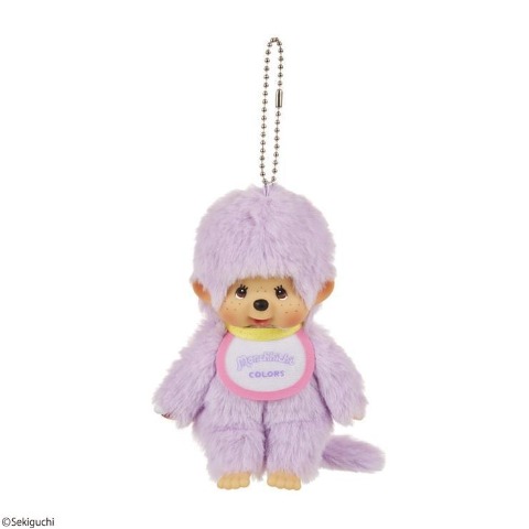ぬいぐるみキーホルダー（モンチッチ）　パープル