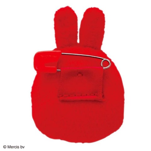 ぬいぐるみマスコットバッジ　ミッフィー福だるま