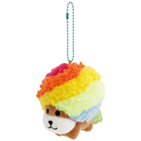 ぬいぐるみキーホルダー（アフロ犬）