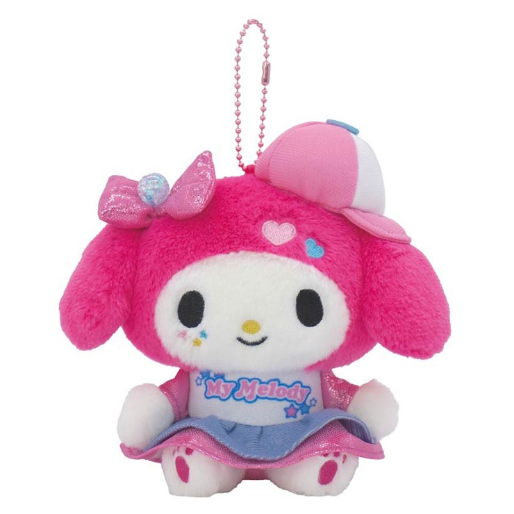 ビビッドキャップY2K マイメロディ ぬいぐるみキーホルダー