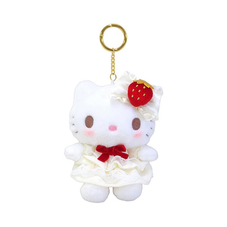 ぬいぐるみキーホルダー ストロベリーショートケーキ（ハローキティ