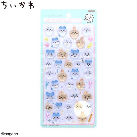 ボンボンドロップシール（ちいかわ×ハチワレ×うさぎ）