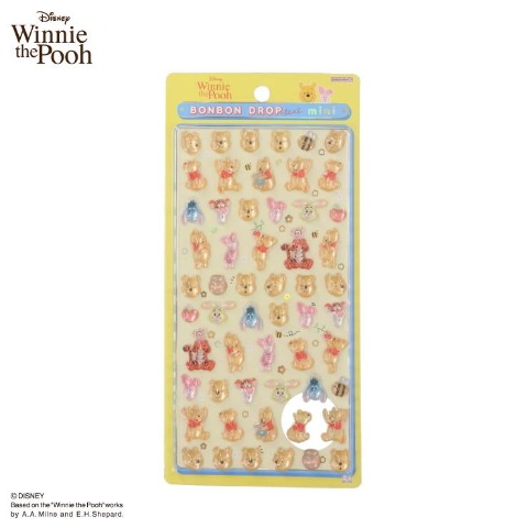 ボンボンドロップシールミニ（くまのプーさん） イエロー 203