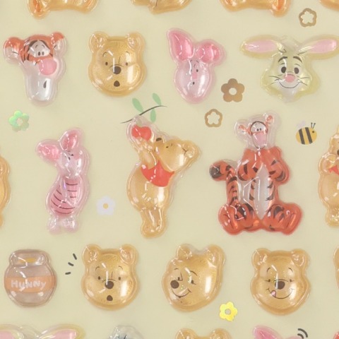 ボンボンドロップシールミニ（くまのプーさん）