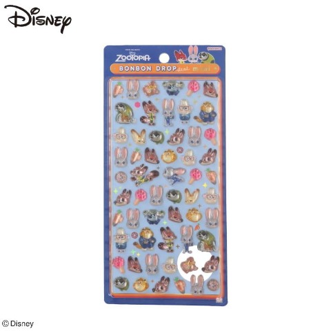 ボンボンドロップシールミニ（ズートピア） ブルー 207