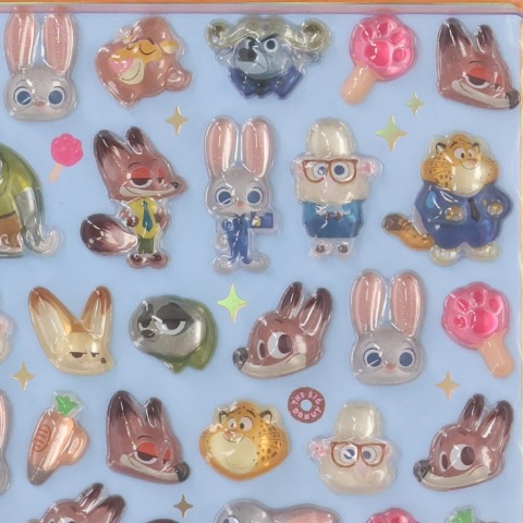 ボンボンドロップシールミニ（ズートピア）