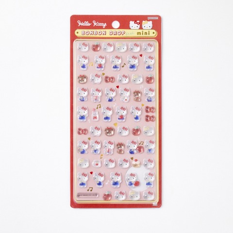 ボンボンドロップシールミニ（ハローキティ　レッド）