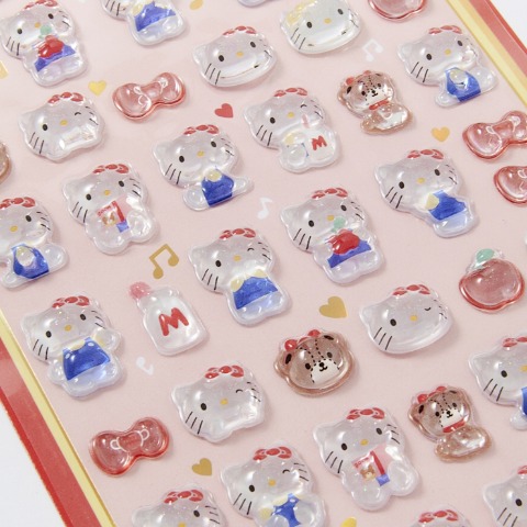 ボンボンドロップシールミニ（ハローキティ　レッド）