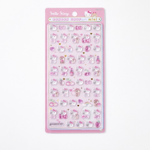 ボンボンドロップシールミニ（ハローキティ　ピンク）