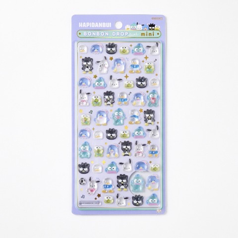ボンボンドロップシールミニ（はぴだんぶい） ブルー 207