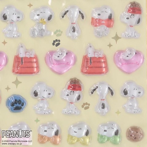 ボンボンドロップシールミニ（PEANUTS　たくさん）