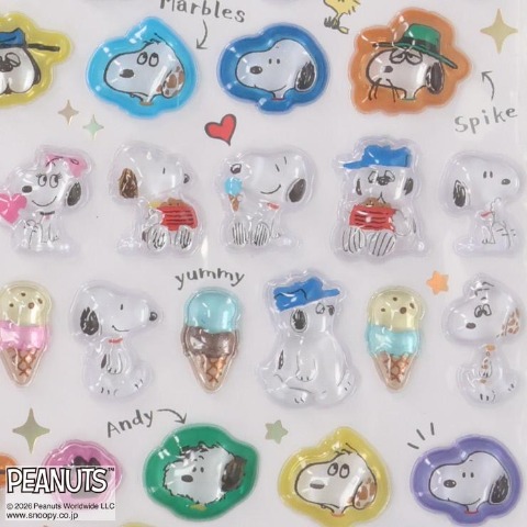 ボンボンドロップシールミニ（PEANUTS　兄弟）