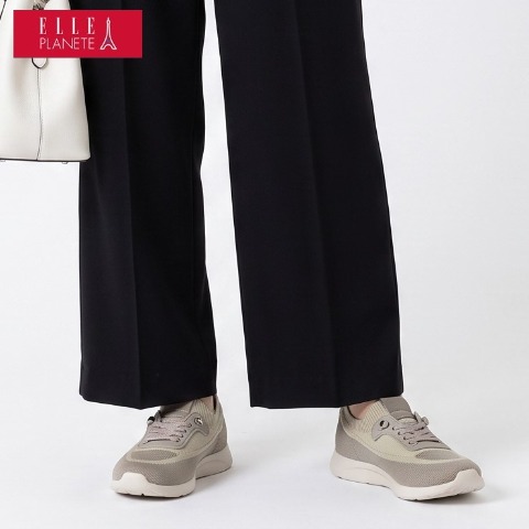 レディース　立ったまま履ける幅広スニーカー（ELLE PLANETE【22.5～25.5cm】）