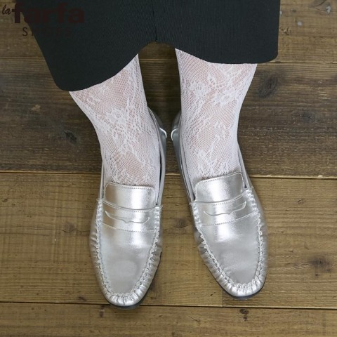 レディース　ギャザーローファー（la farfa SHOES【24.5～26.5】）