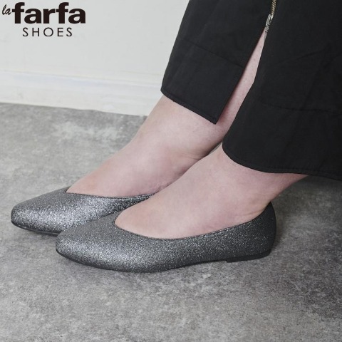 レディース　5Eプレーンカジュアルパンプス（la farfa SHOES【24.5～26.5】）