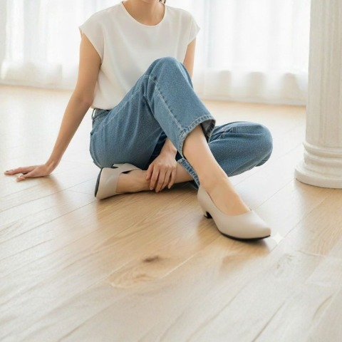 レディース　パンプス（姿勢サポート　屈曲パンプス）