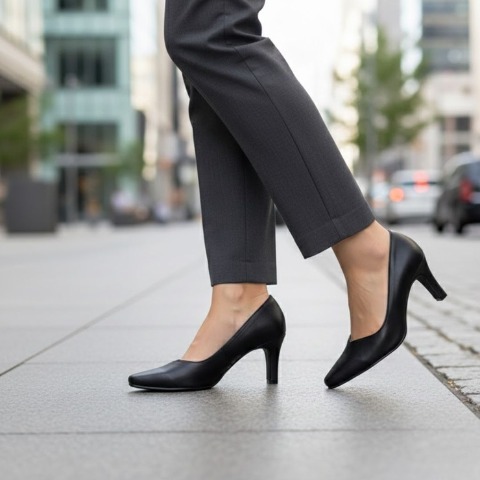 レディース　パンプス（姿勢サポート　屈曲パンプス）