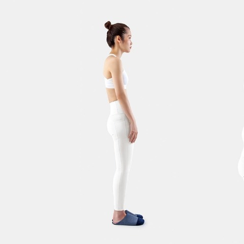 レディース　ルームシューズ （スリエットYタイプ　ホワイト）