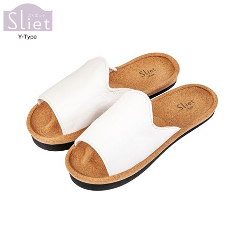 レディース　ルームシューズ （スリエットYタイプ　ホワイト）