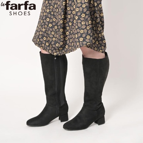 レディース　ヒールロングブーツ（la farfa SHOES)