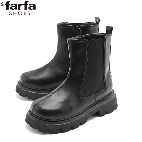 レディース　サイドゴアショートブーツ（la farfa SHOES)