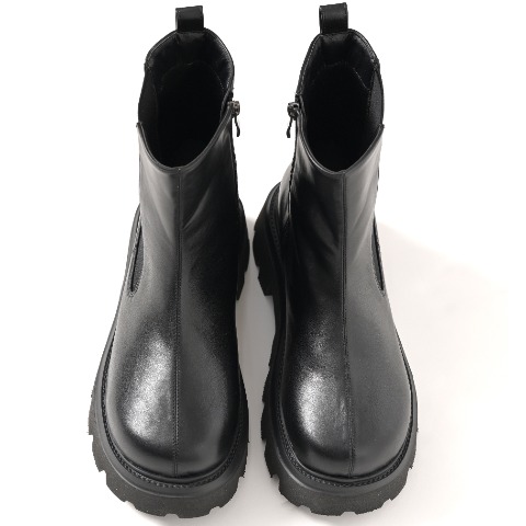 レディース　サイドゴアショートブーツ（la farfa SHOES)