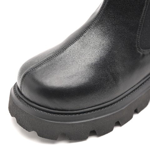 レディース　サイドゴアショートブーツ（la farfa SHOES)
