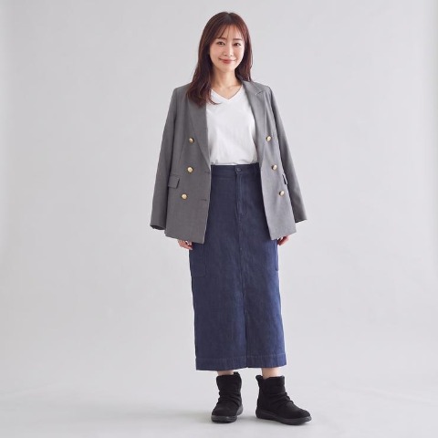 レディース　立ったまま履けるシャーリングブーツ（ELLE PLANETE）