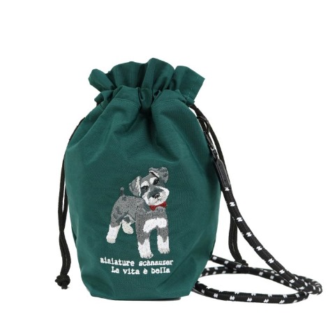 アニマル刺しゅうコードショルダー（シュナウザー）