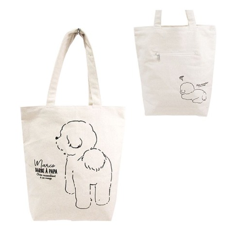 アニマルグラフィックトート（ビション・フリーゼ）